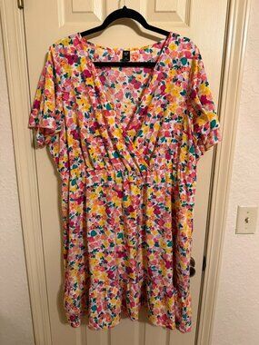 SHEIN FLORAL MARIGOLD DRESS